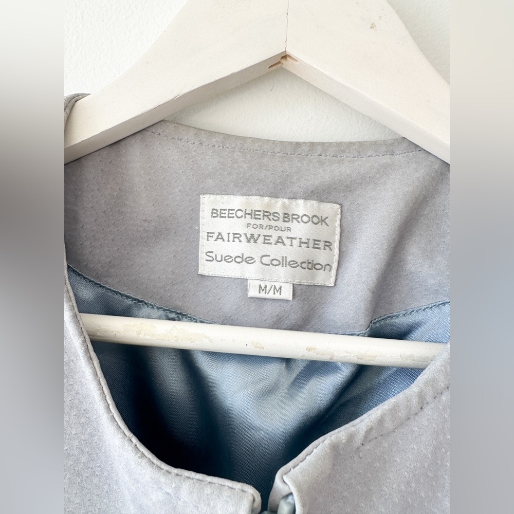 Beechers Brook for Fairweather -Suede Collection- Soft Blue - Size Medium - Picture 4 of 11